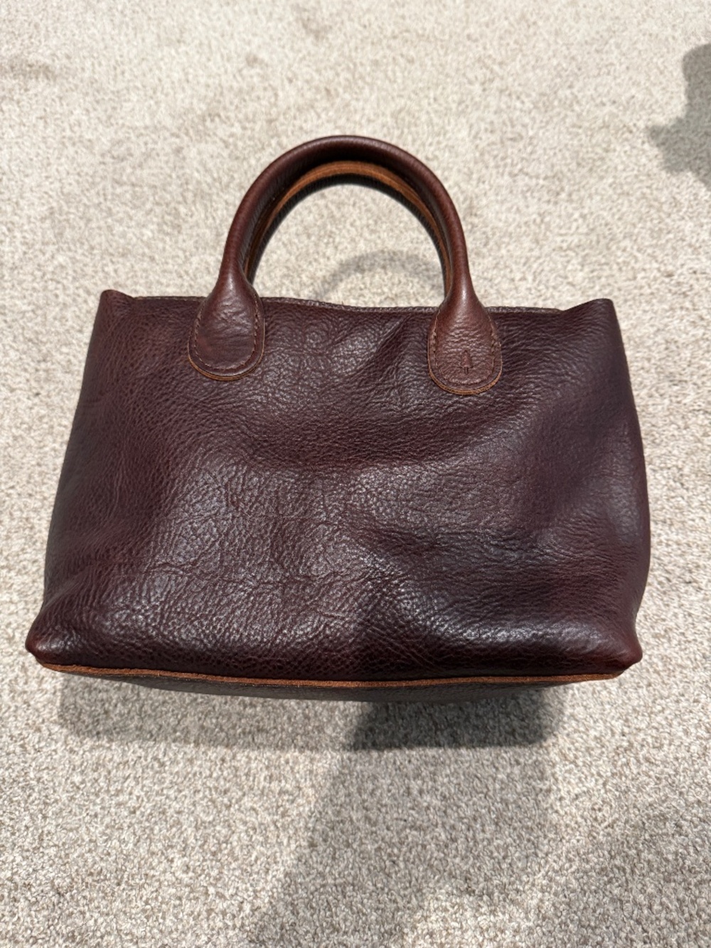 Portland leather goods raindrop crossbody bag